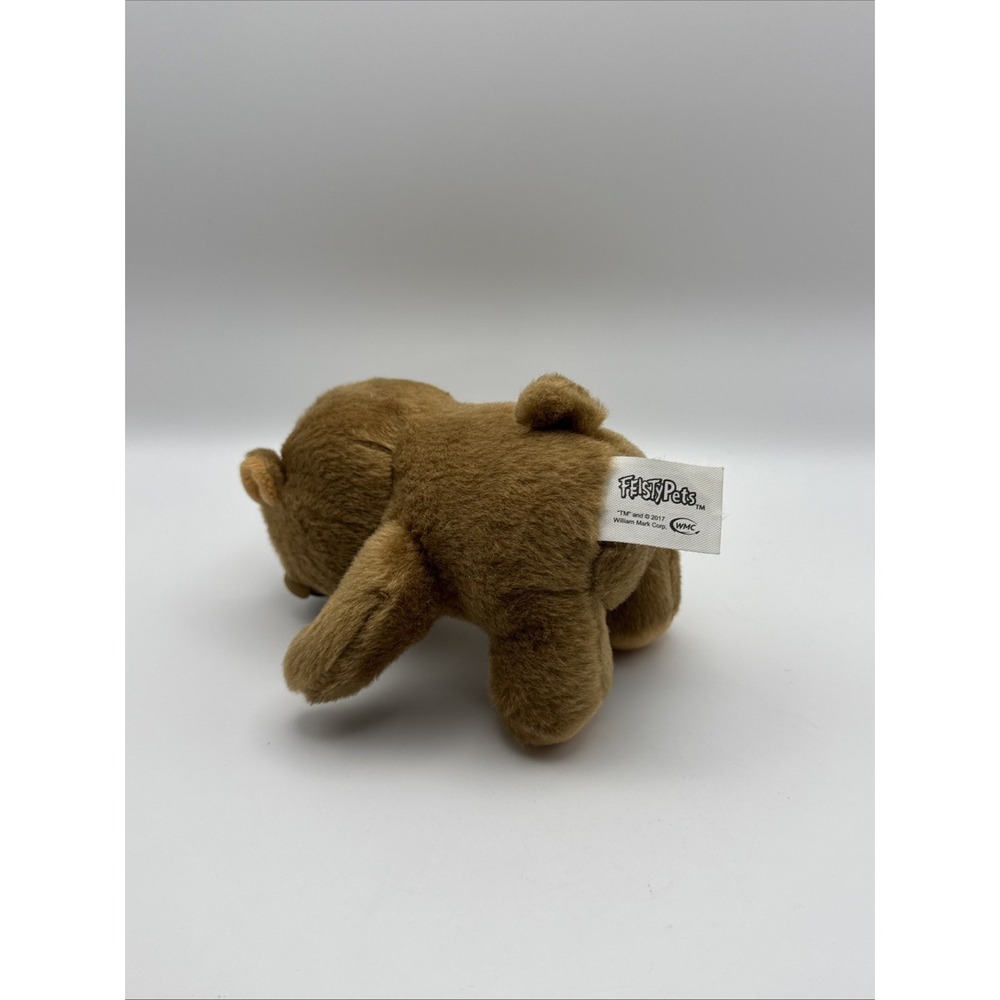 Feisty Pets 4.5" Plush Sir Growls A Lot Brown Teddy Bear Toy Squeeze For Fangs - Picture 6 of 6